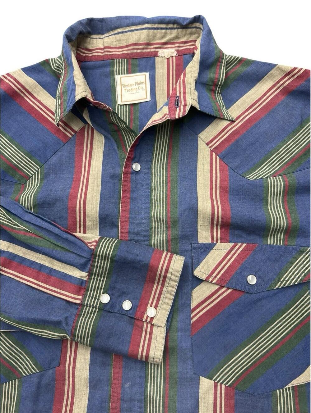 Vintage Western Plains Trading Co. Pearl Snap Western Shirt | Rodeo